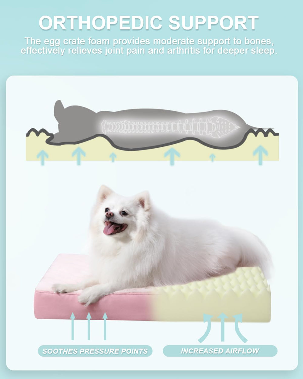 KSIIA waterproof layer keeps the foam dry during naps.
