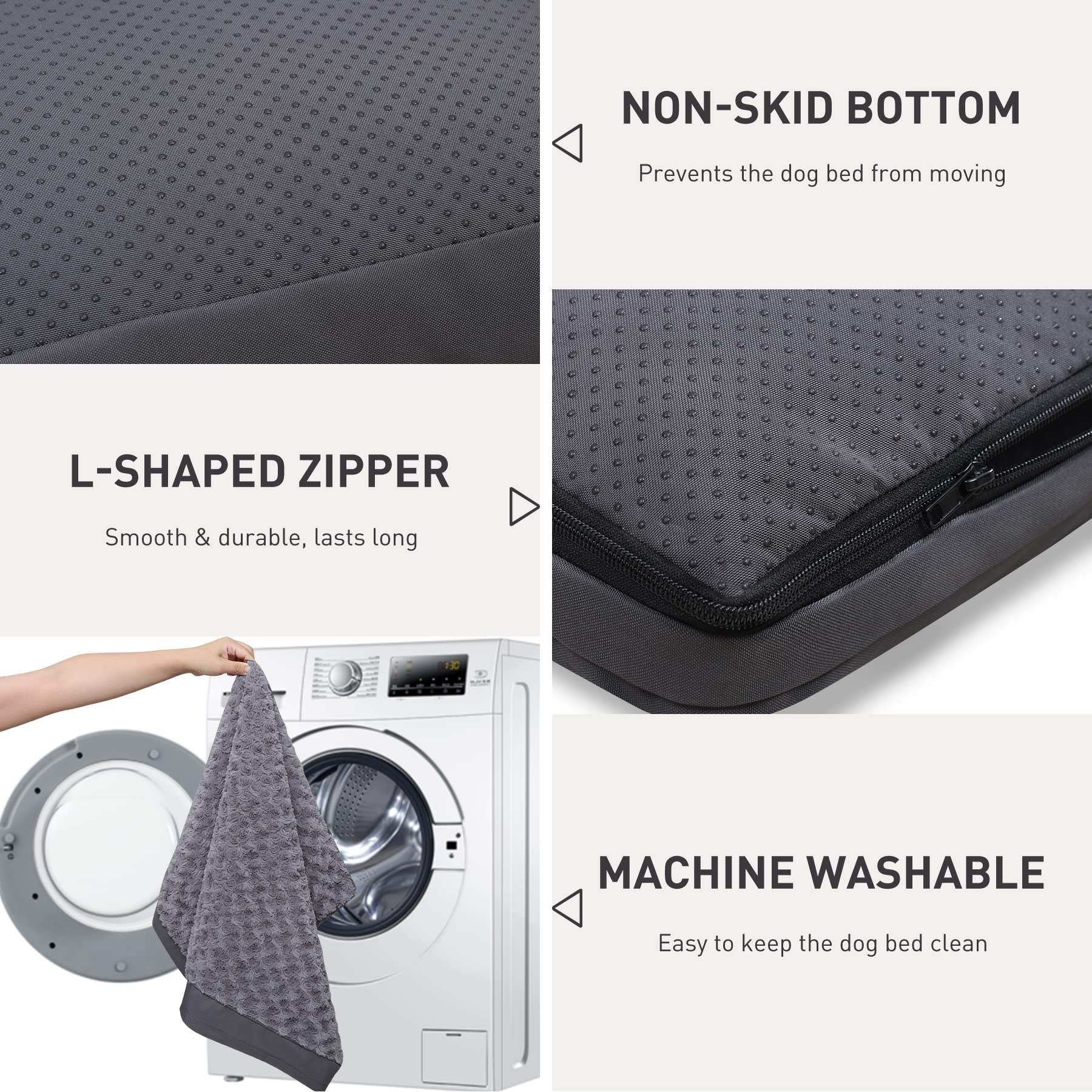 KSIIA Anti-Slip Bottom Gray prevents movement during play