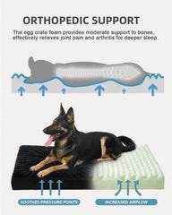 KSIIA waterproof layer protects the foam to keep the bed clean and dry.