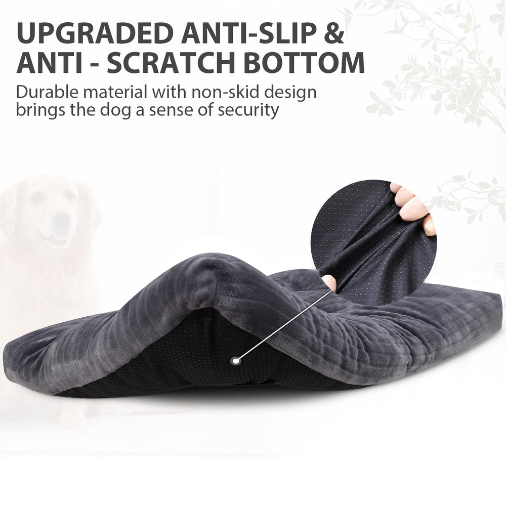 KSIIA dog bed is machine-washable for quick, thorough cleaning (easy to maintain).