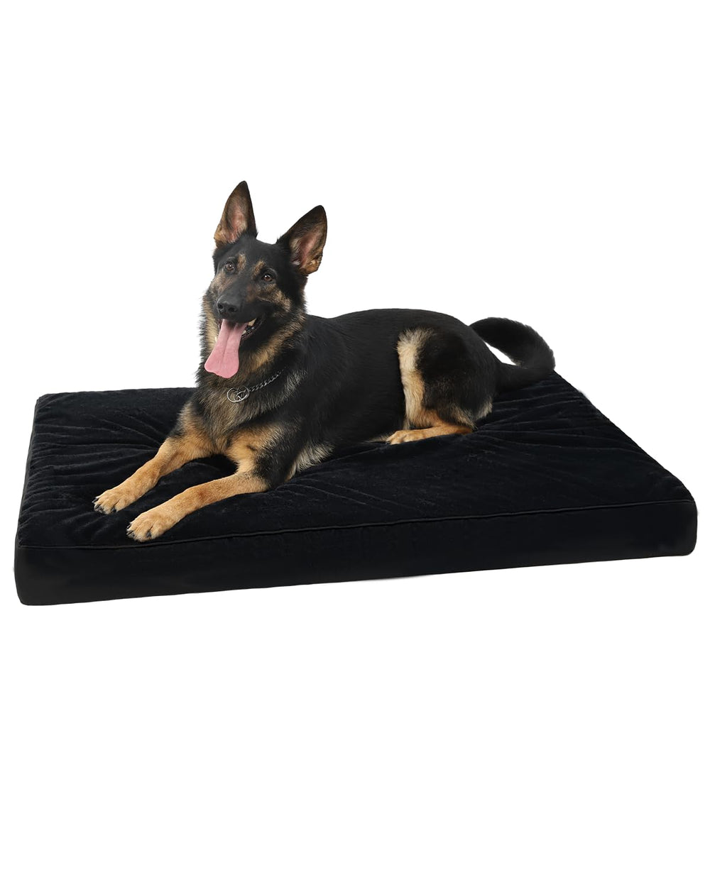 KSIIA orthopedic dog bed with egg crate foam for even weight distribution and joint support.
