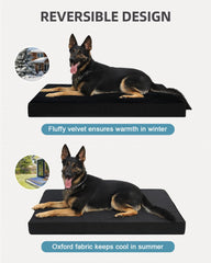 KSIIA two-sided plush and Oxford fabric design for warmth and cooling.