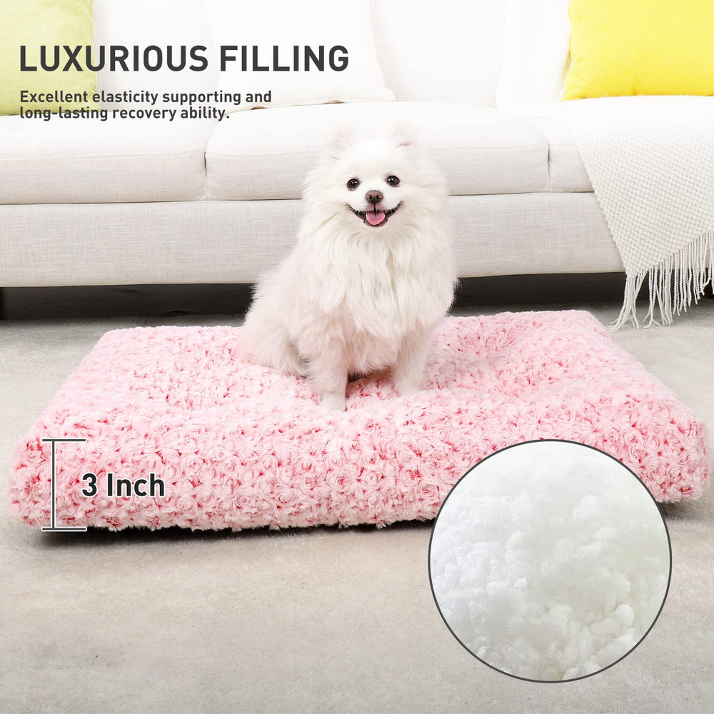 KSIIA rose-velvet fabric highlights soft, cozy feel for calm naps.