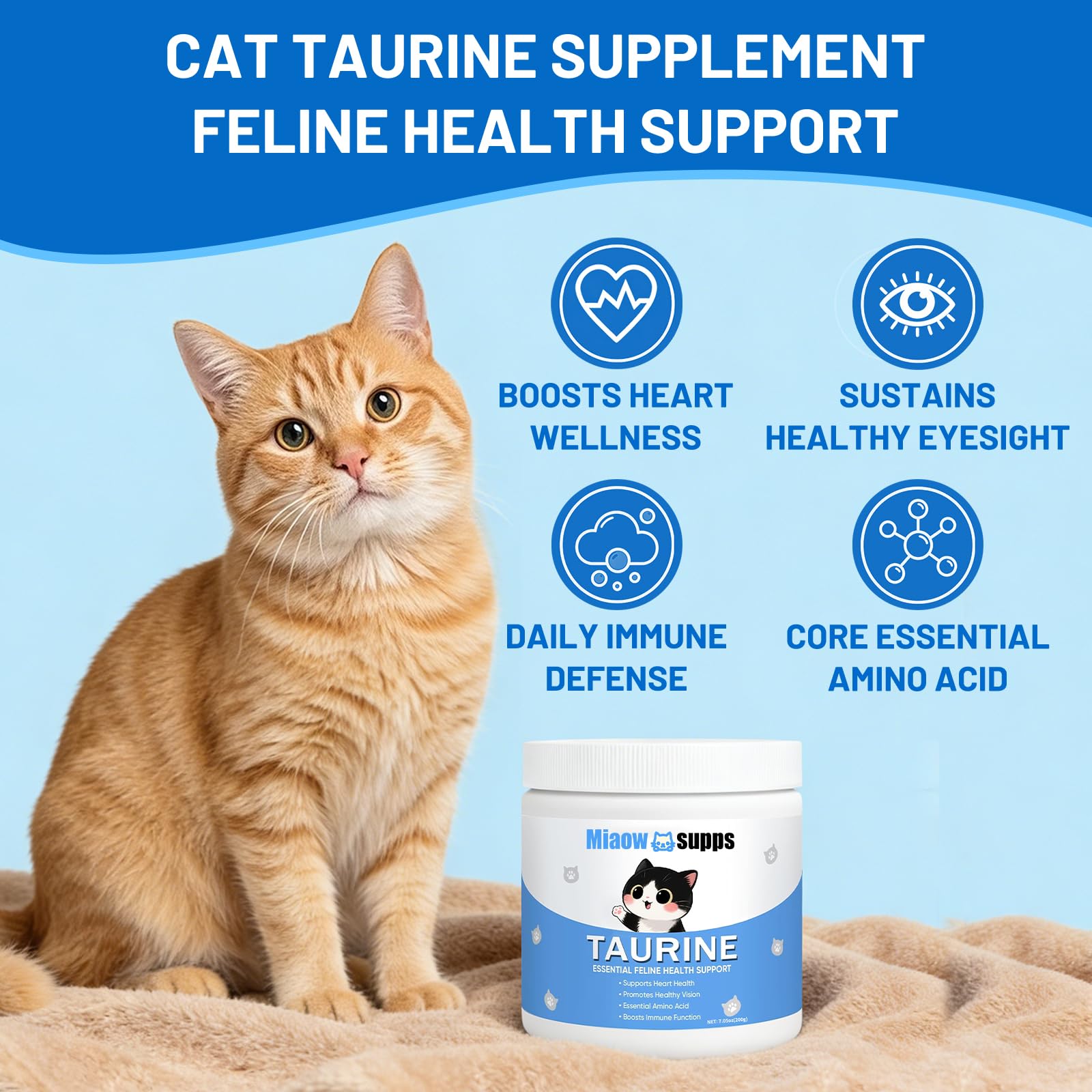 Ksjue Kittysupps taurine powder texture blends easily into meals