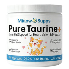 Ksjue Taurine powder jar close-up for daily cat health support