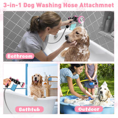 KSSZZCO 6.6ft hose provides flexible reach for grooming.