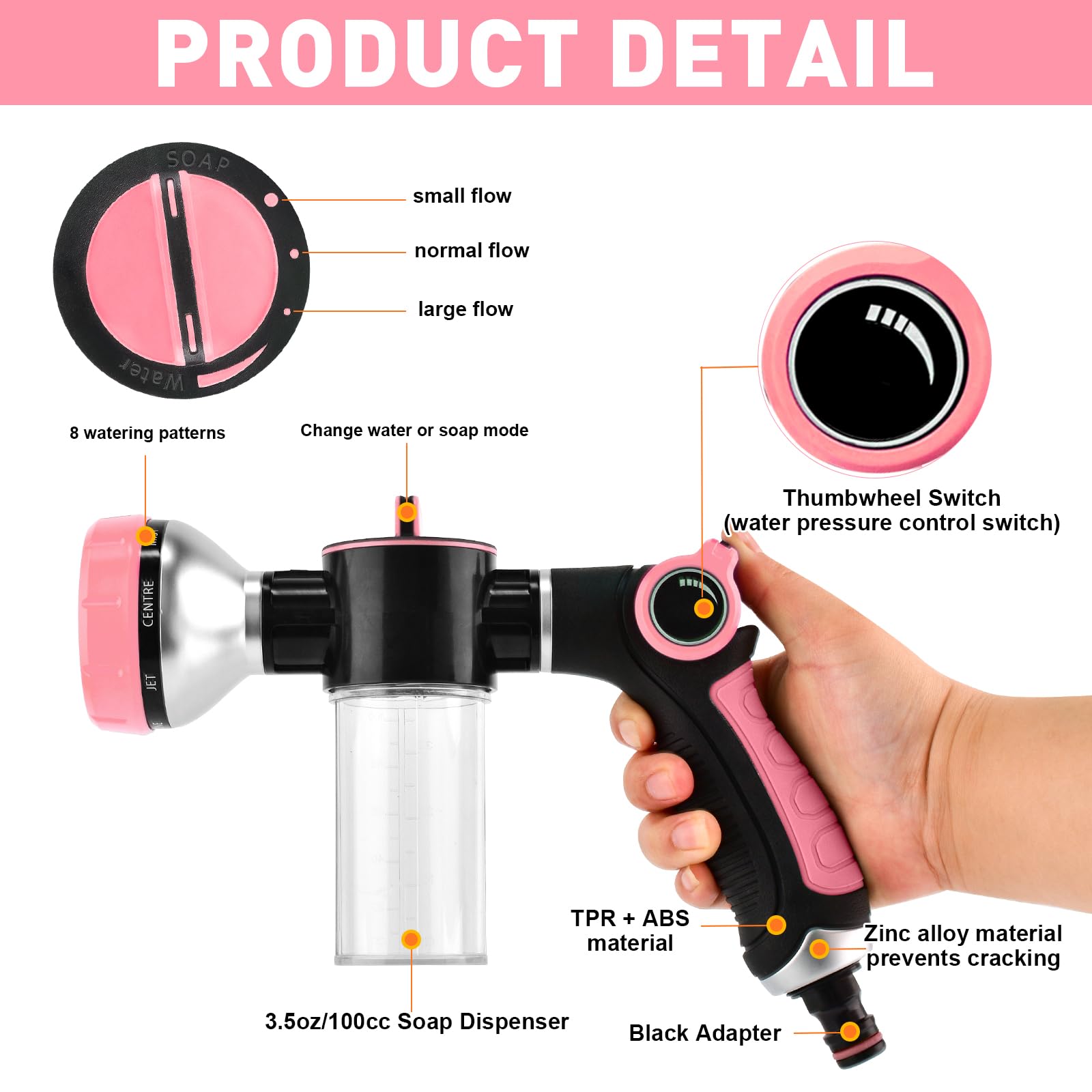 KSSZZCO soap dispenser bottle mixes foam with running water.