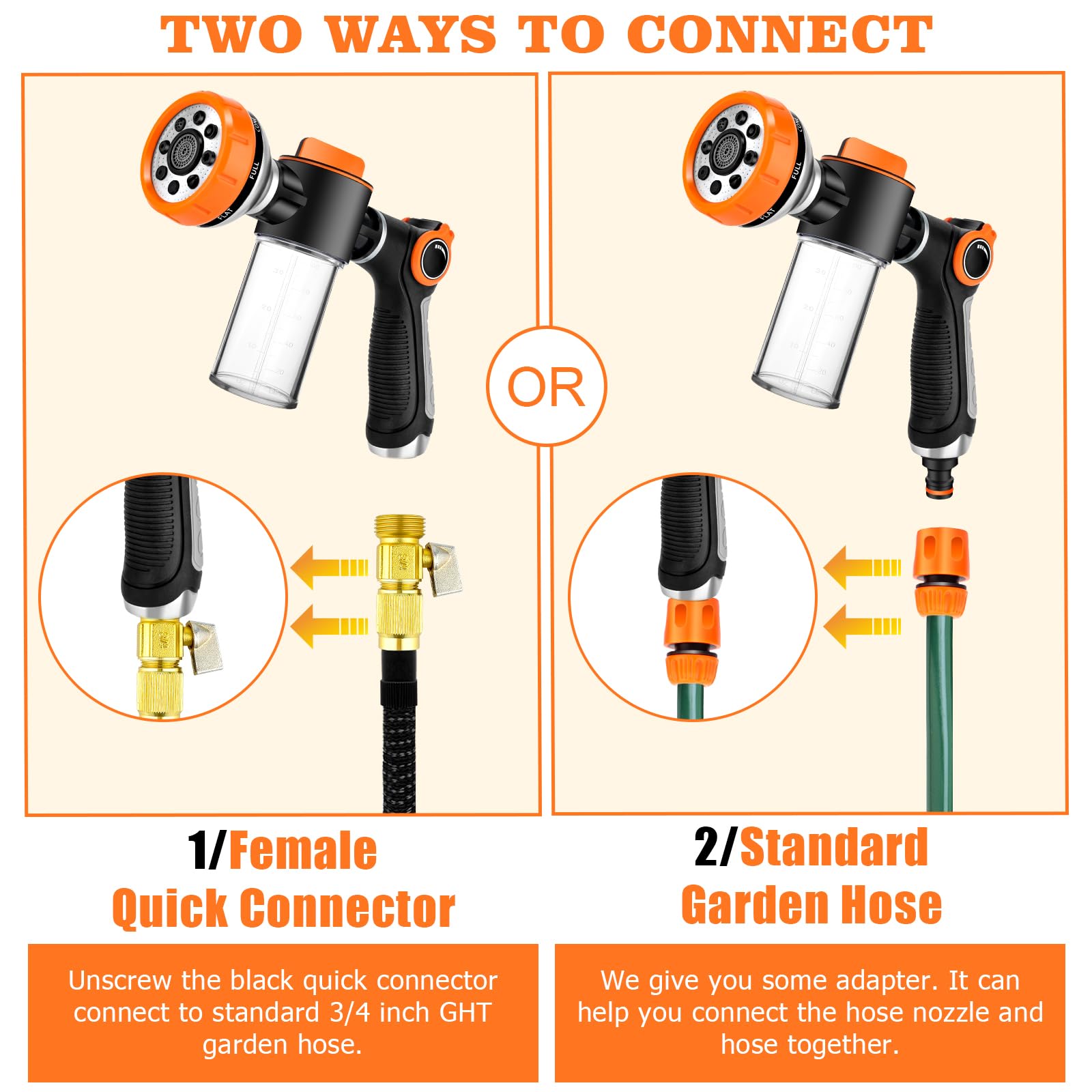 KSSZZCO PTFE sealant tape included for leak-free hose connections.