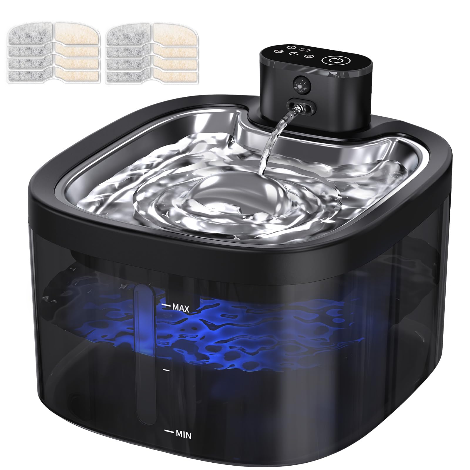 Ksuefao cordless cat fountain main unit for convenient hydration