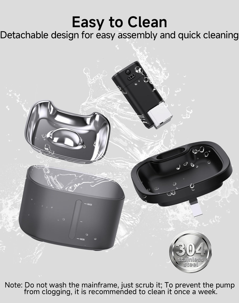 Ksuefao detachable design makes cleaning easy