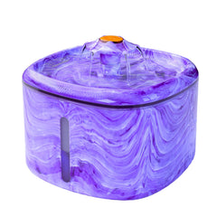 Ksuefao cat water fountain purple with visible water window for easy hydration monitoring