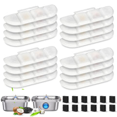 KTNAid 12-pack filters for Pawtners WF008A fountain improving water clarity