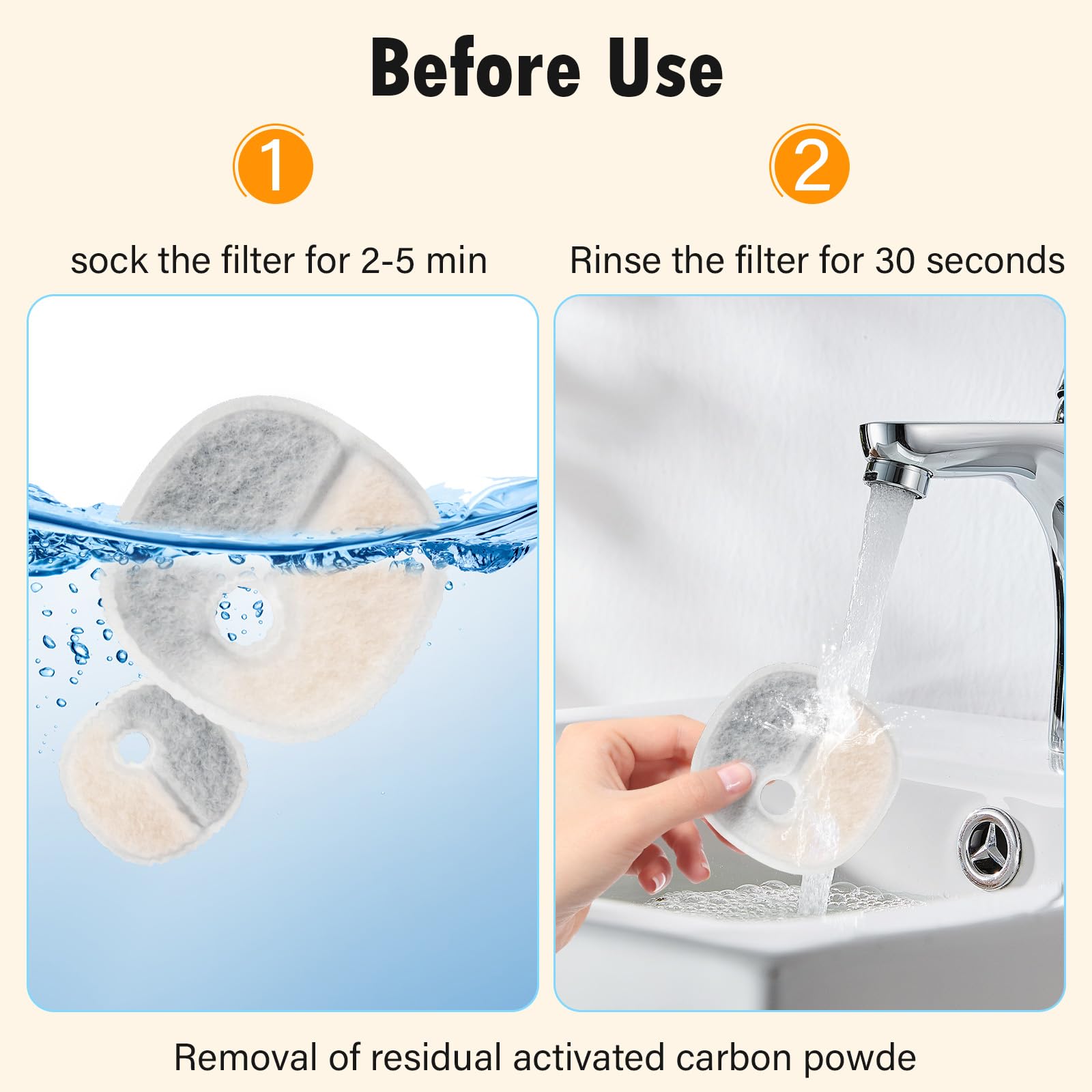 KTNAid replacement guidance shows changing every 2-4 weeks for optimal filtration.