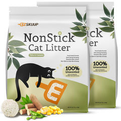 Kubvici EZSKUUP non-stick bottom litter enables effortless scooping.