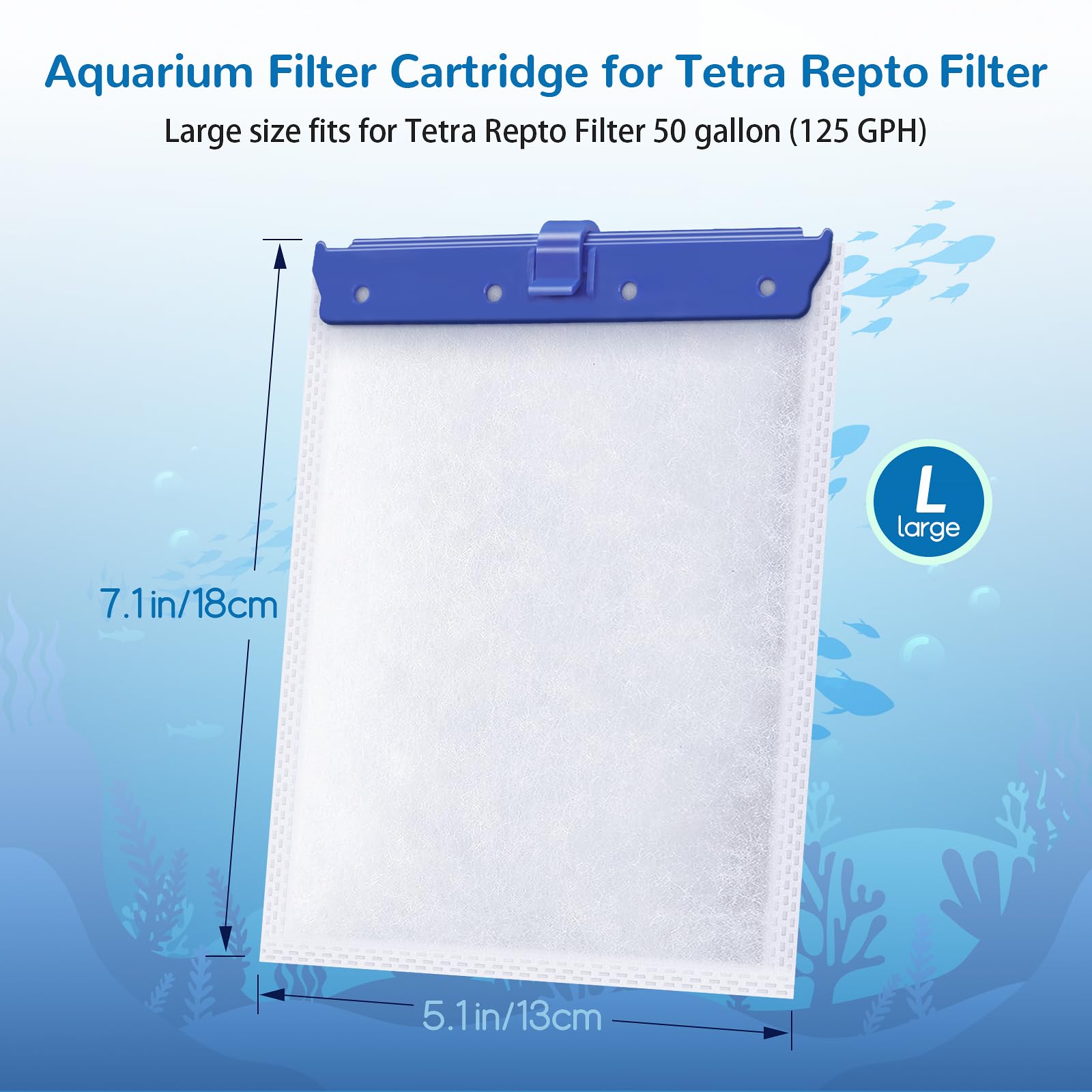 Kucbraly carbon-filled cartridge blocks odors for clearer aquarium water.