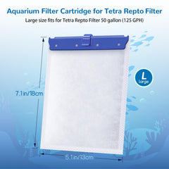 Kucbraly carbon-filled cartridge blocks odors for clearer aquarium water.