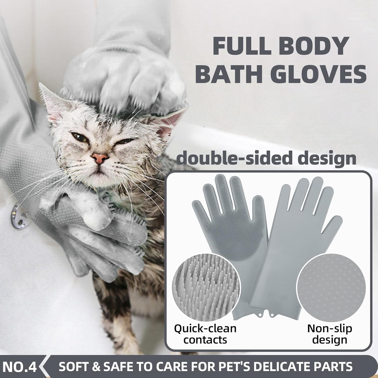 KUEIOX 6-in-1 shampoo scrubber dispenses foam for efficient baths