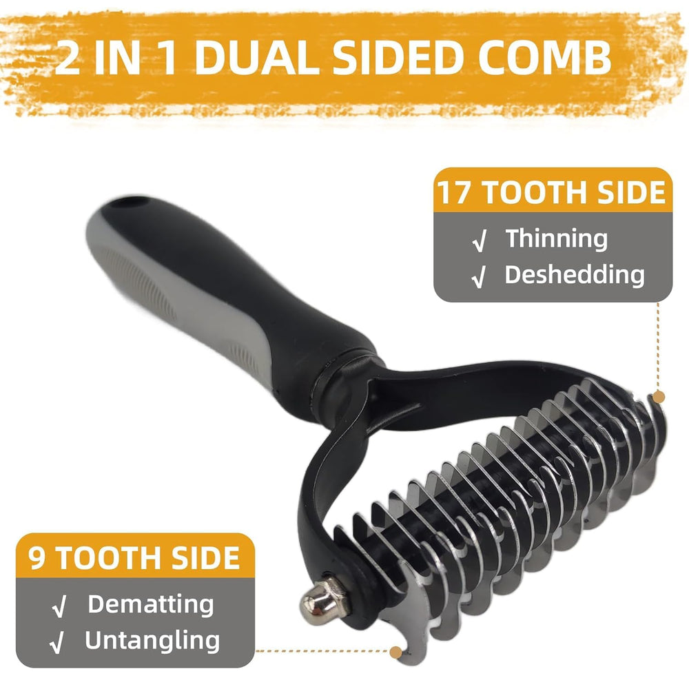 KUEIOX coarse-tooth comb detangles knots for faster styling