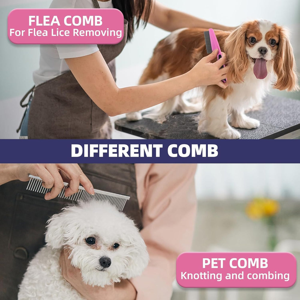 KUEIOX flea comb for fleas and debris removal
