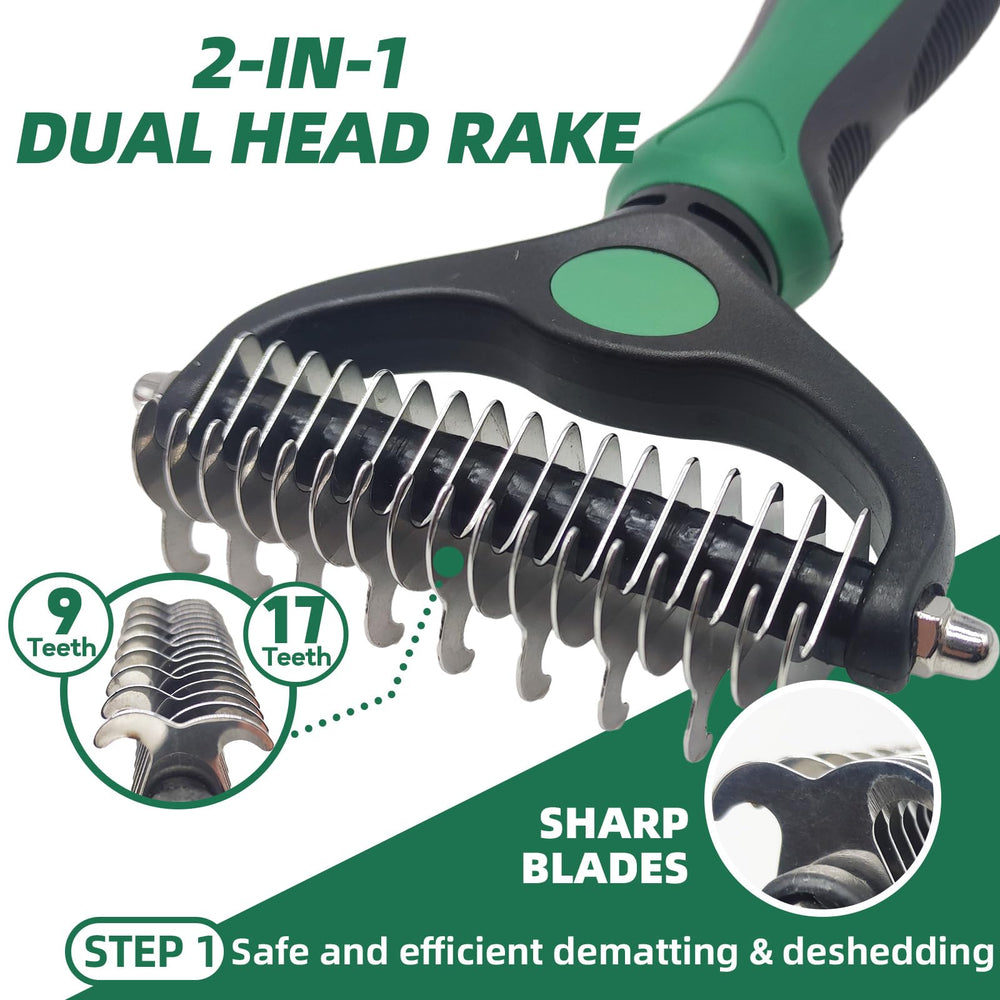 KUEIOX self-cleaning slicker brush for quick hair removal.