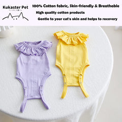 Kukaster Pet Cat Recovery Suit features tailor-made fit to prevent escape.