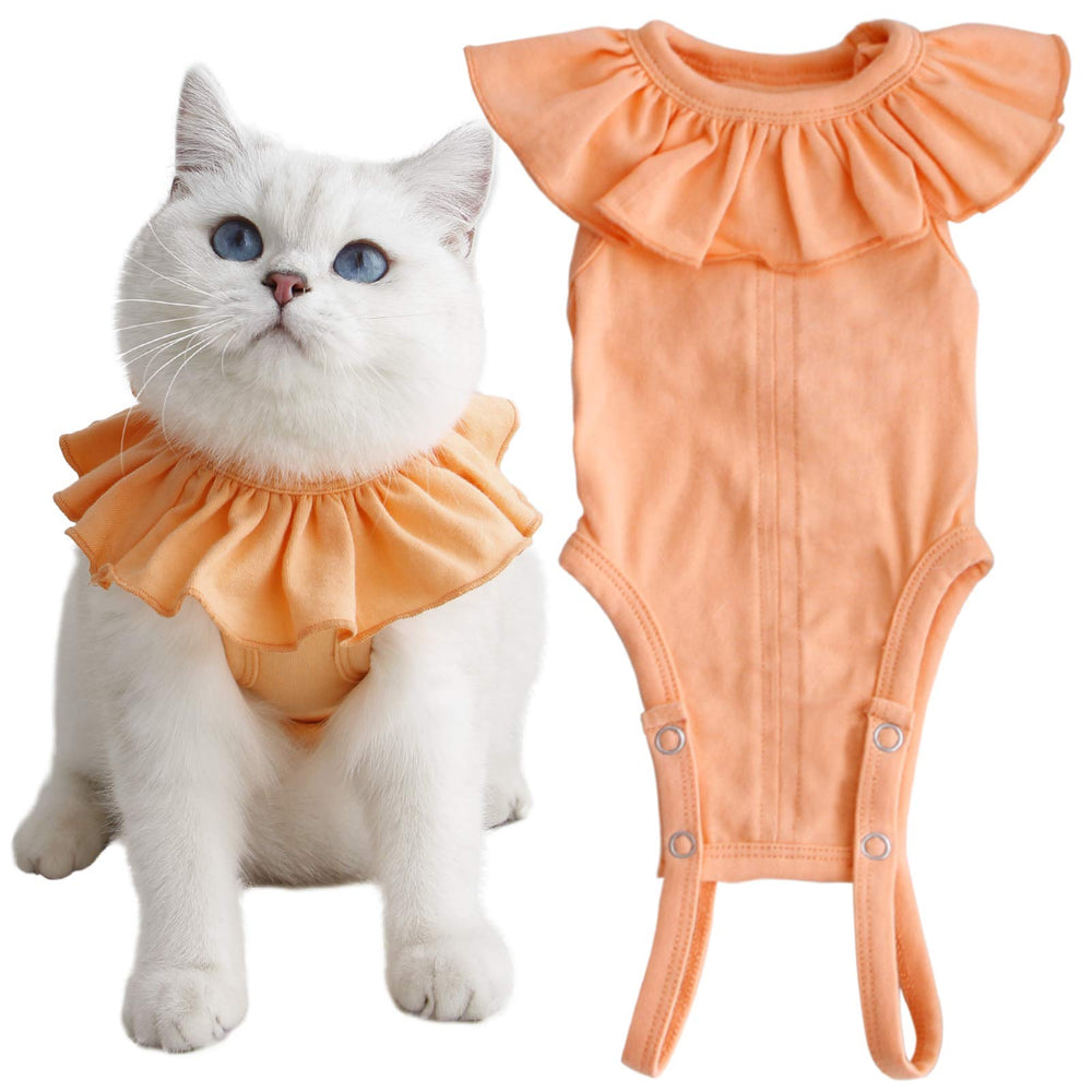 Kukaster Pet cat recovery suit focuses on surgical area to support healing and comfort.