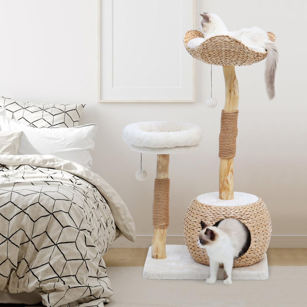 KULAMOON cat tree spacious perches for lounging and playing