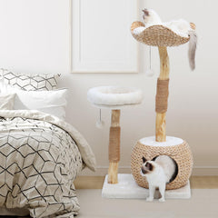 KULAMOON cat tree spacious perches for lounging and playing