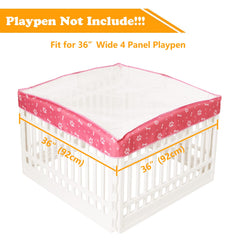 KUMOUARTS dog playpen top cover 36-4-panel for outdoor use with UV protection.