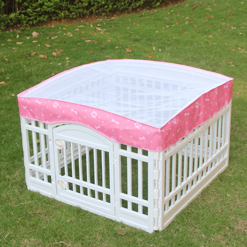 KUMOUARTS pink top cover outdoors demonstrates sun resistance and shade.