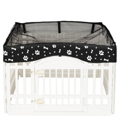 KUMOUARTS dog playpen top cover for 36-inch panels adds shade and privacy outdoors.