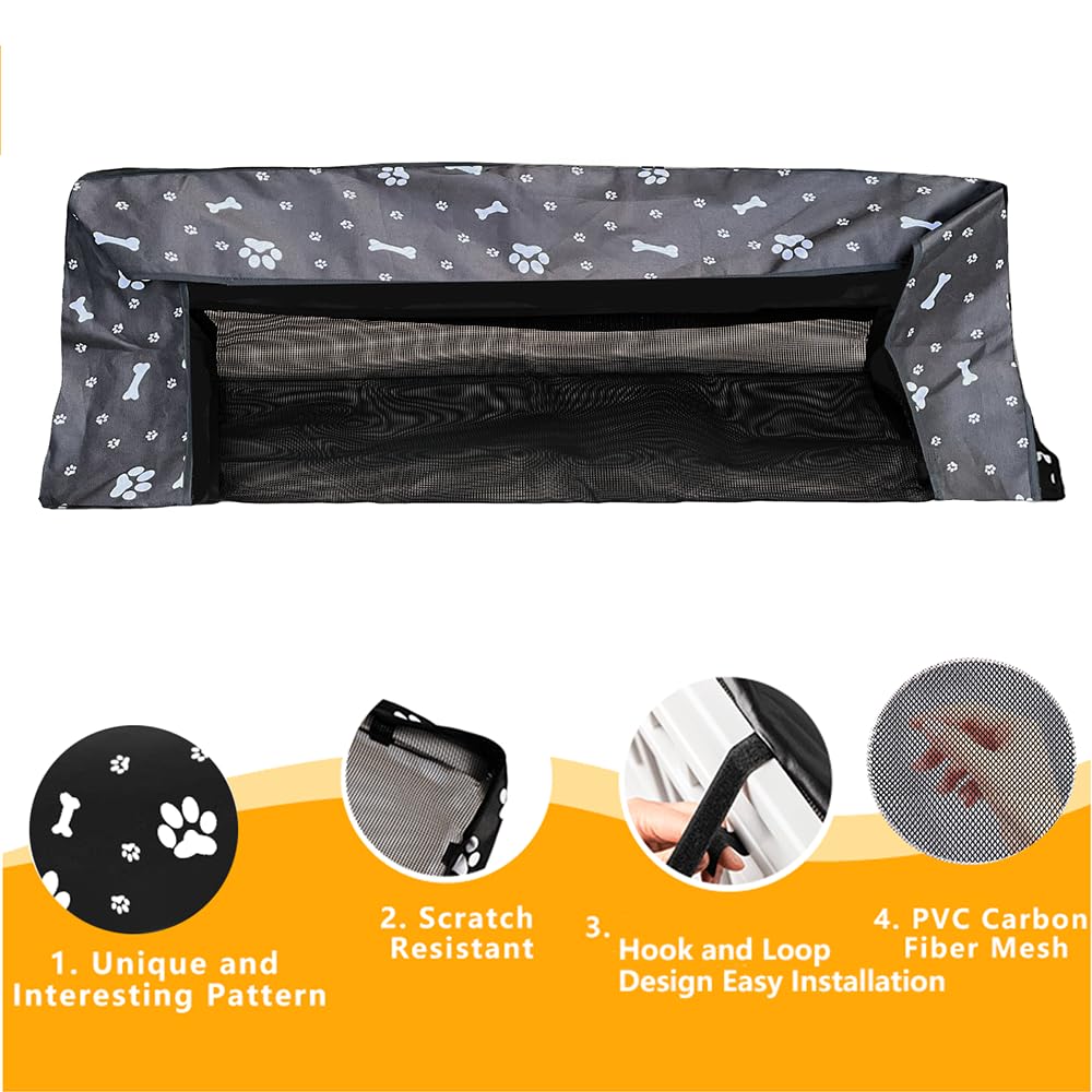 KUMOUARTS waterproof Oxford cloth top cover protects pets during rain.