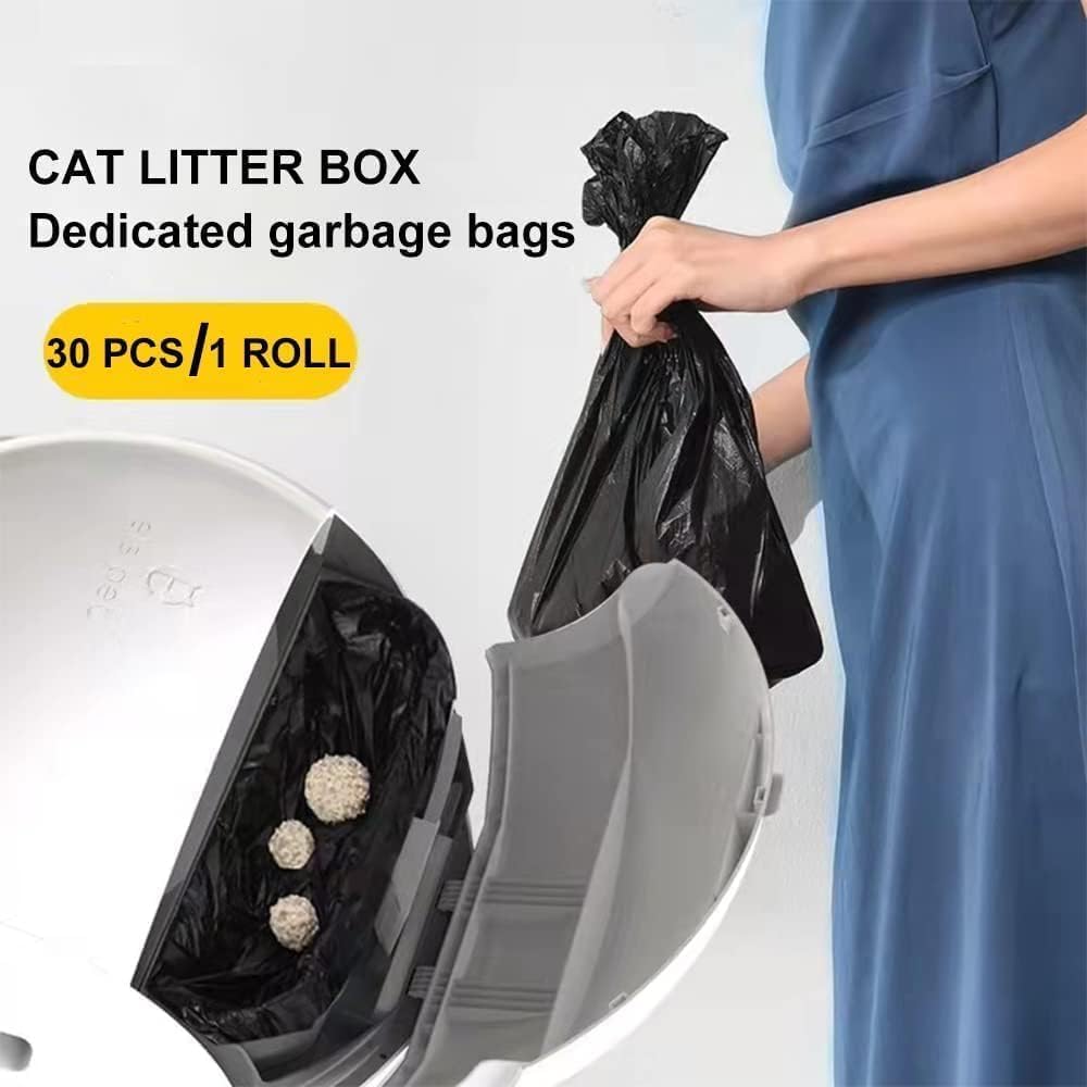 KungFuPet self-cleaning litter box liners, 180 pieces, ideal for home use or car trips.