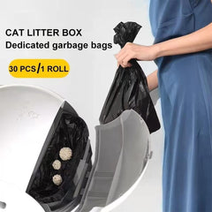 KungFuPet self-cleaning litter box liners, 180 pieces, ideal for home use or car trips.