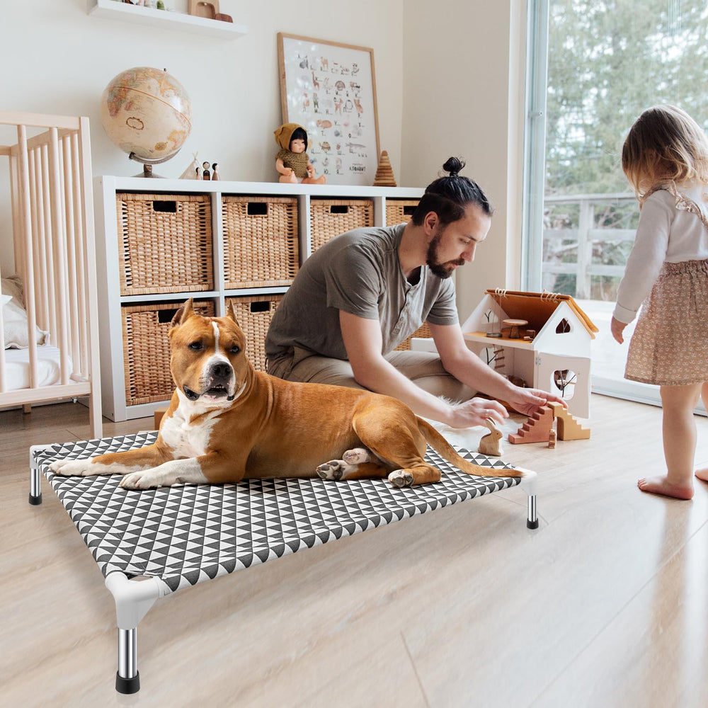 Kuntrust bed ready for camping or picnics with easy transport