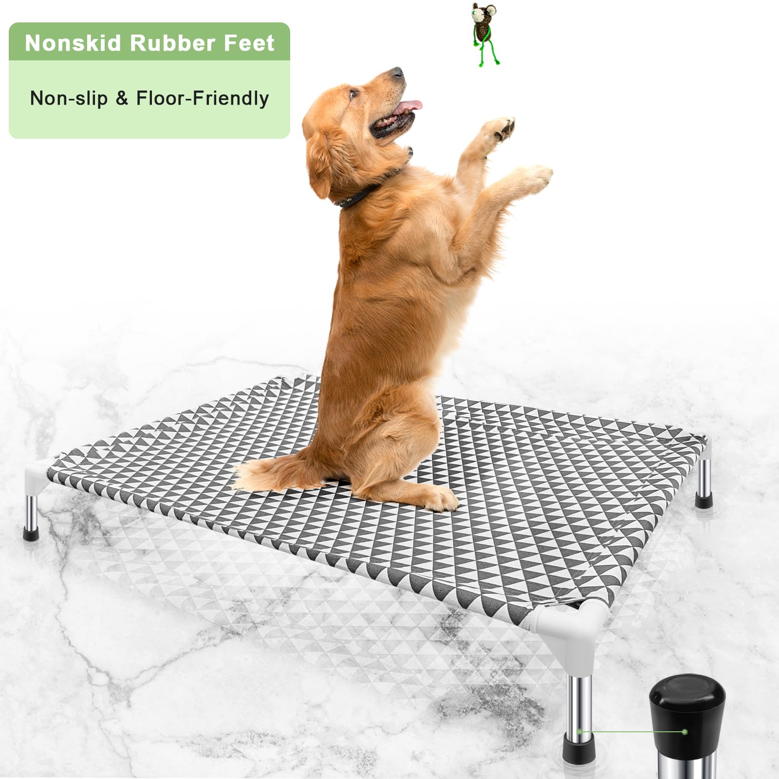 Kuntrust portable bed folded compactly for travel and storage