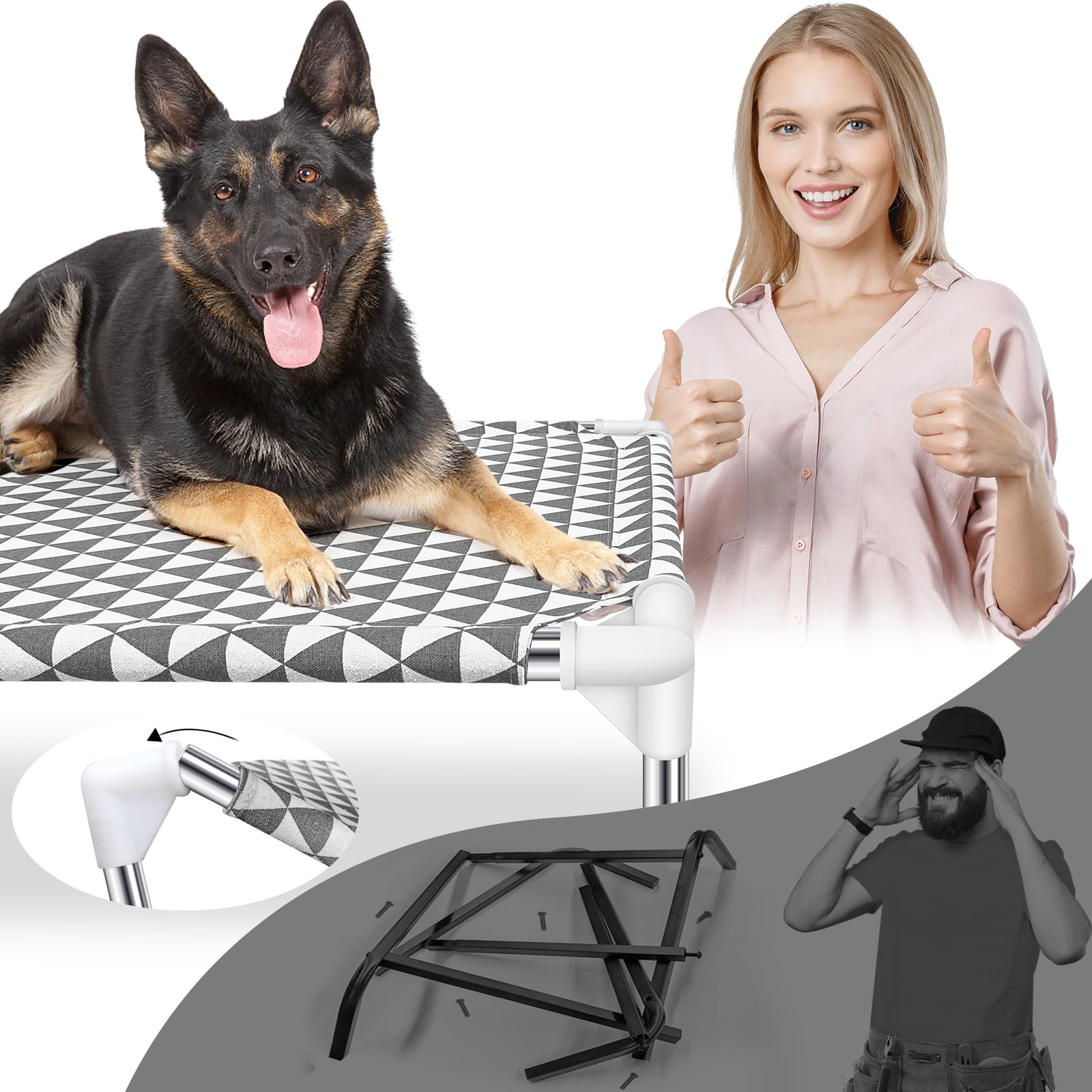 Kuntrust weather-resistant stainless frame resisting peeling and fading outdoors