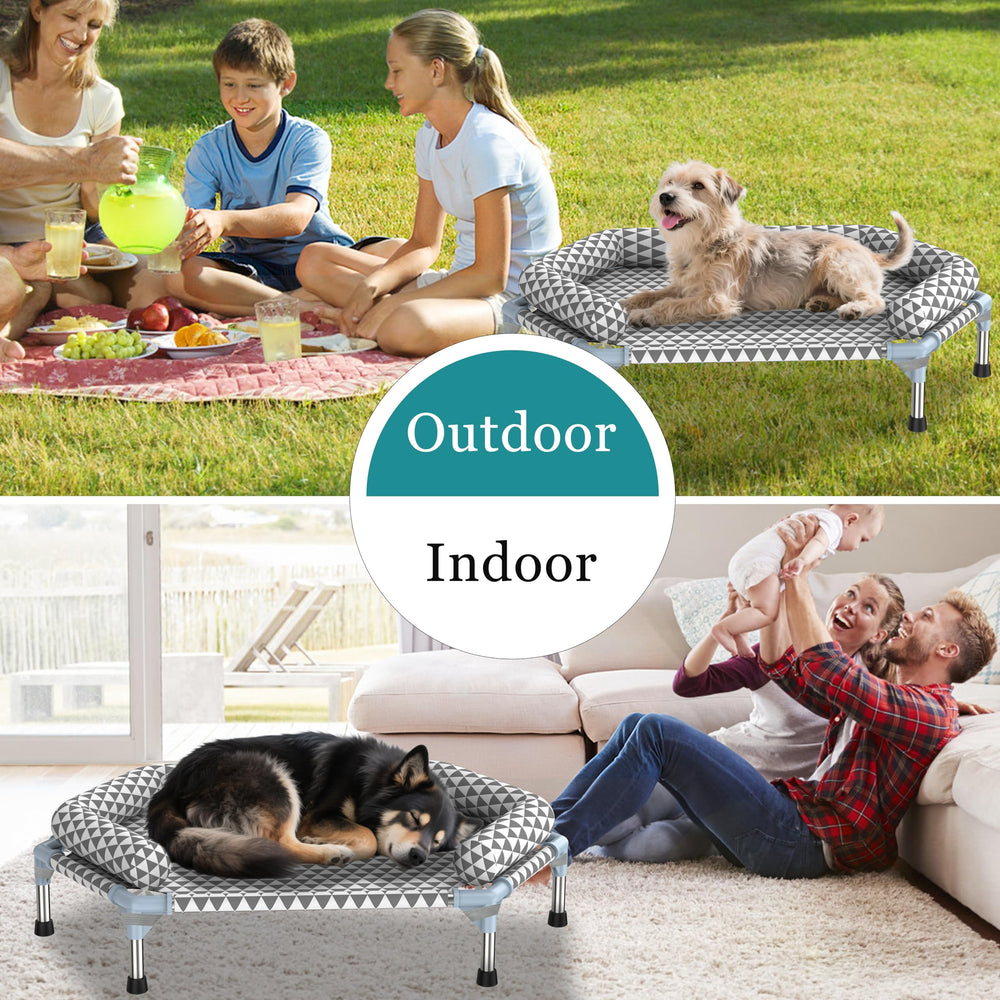 Kuntrust elevated design keeps dogs off the ground for comfort.