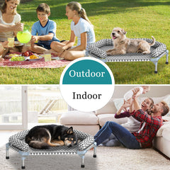Kuntrust elevated design keeps dogs off the ground for comfort.