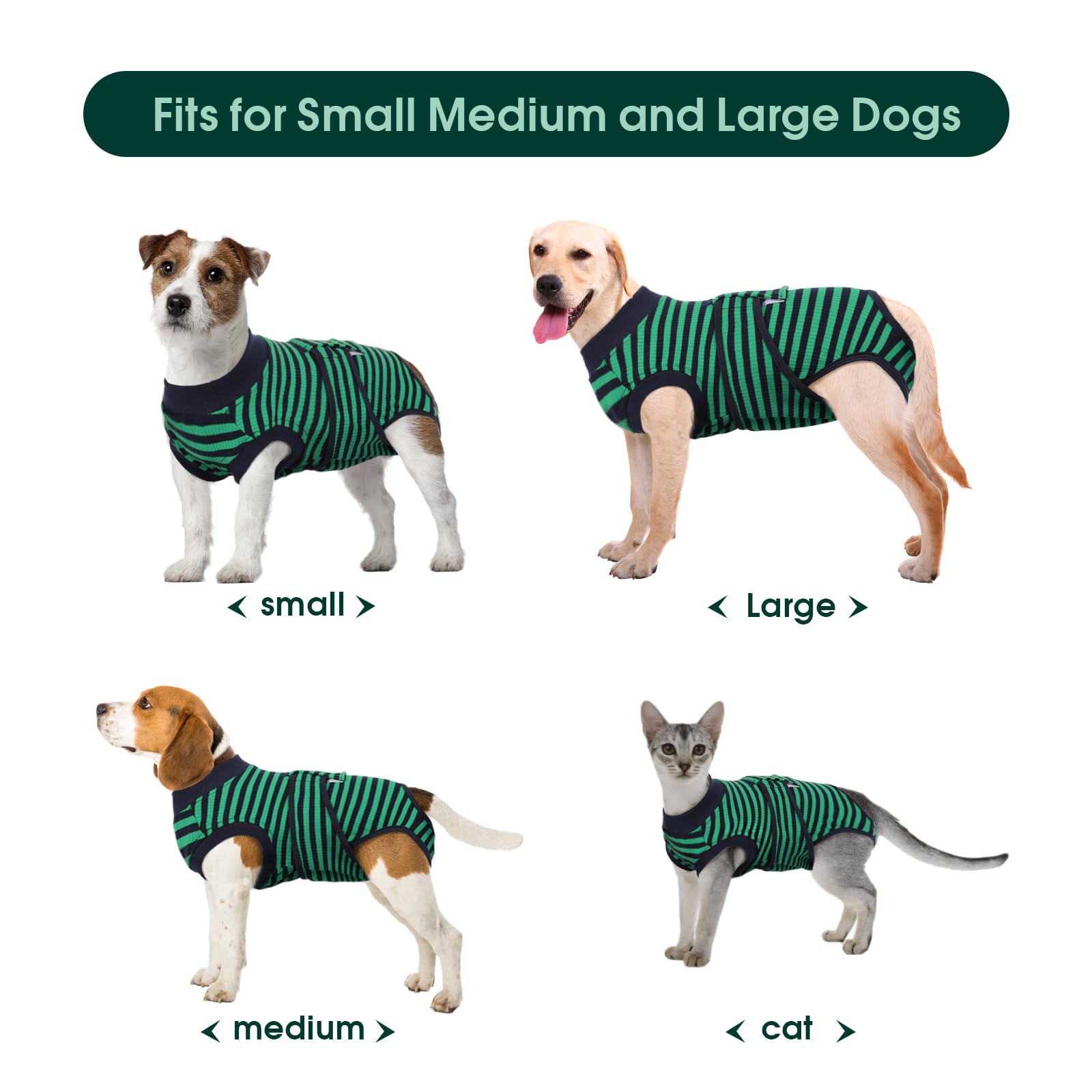 Kuoser cone alternative onesie prevents licking while supporting mobility.