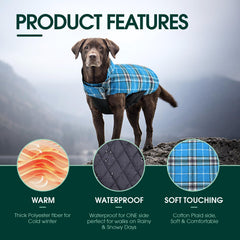 Kuoser reversible plaid jacket showcases versatile style for cold outings