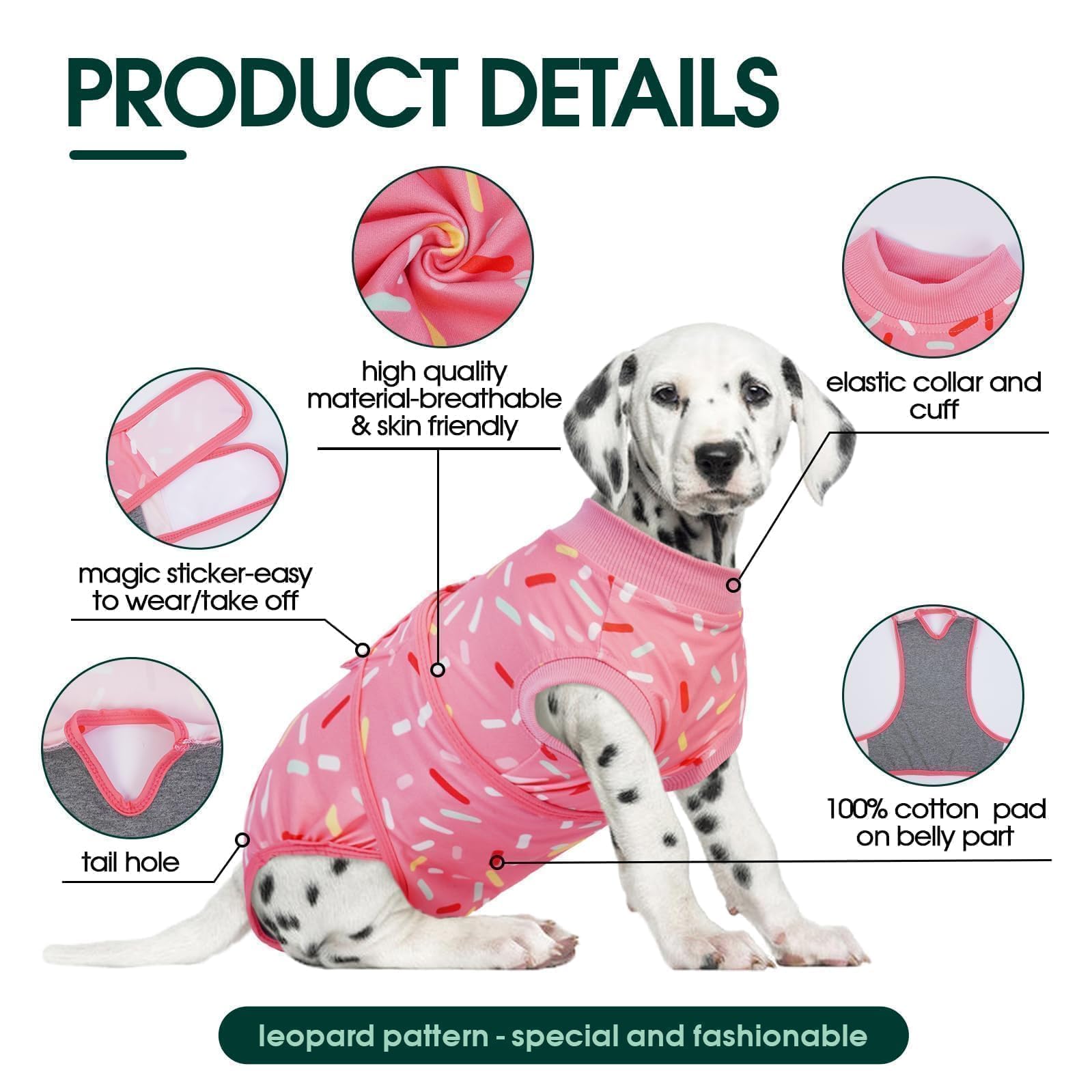 Back-closure adjustable design on Kuoser recovery suit enables easy donning and secure fit