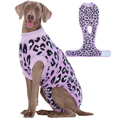 Kuoser dog recovery suit front view shows post-surgery protection and comfort