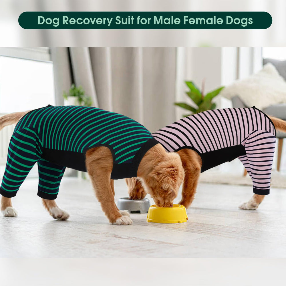 Kuoser dog recovery suit ready to wear pink design for convenient at-home recovery.
