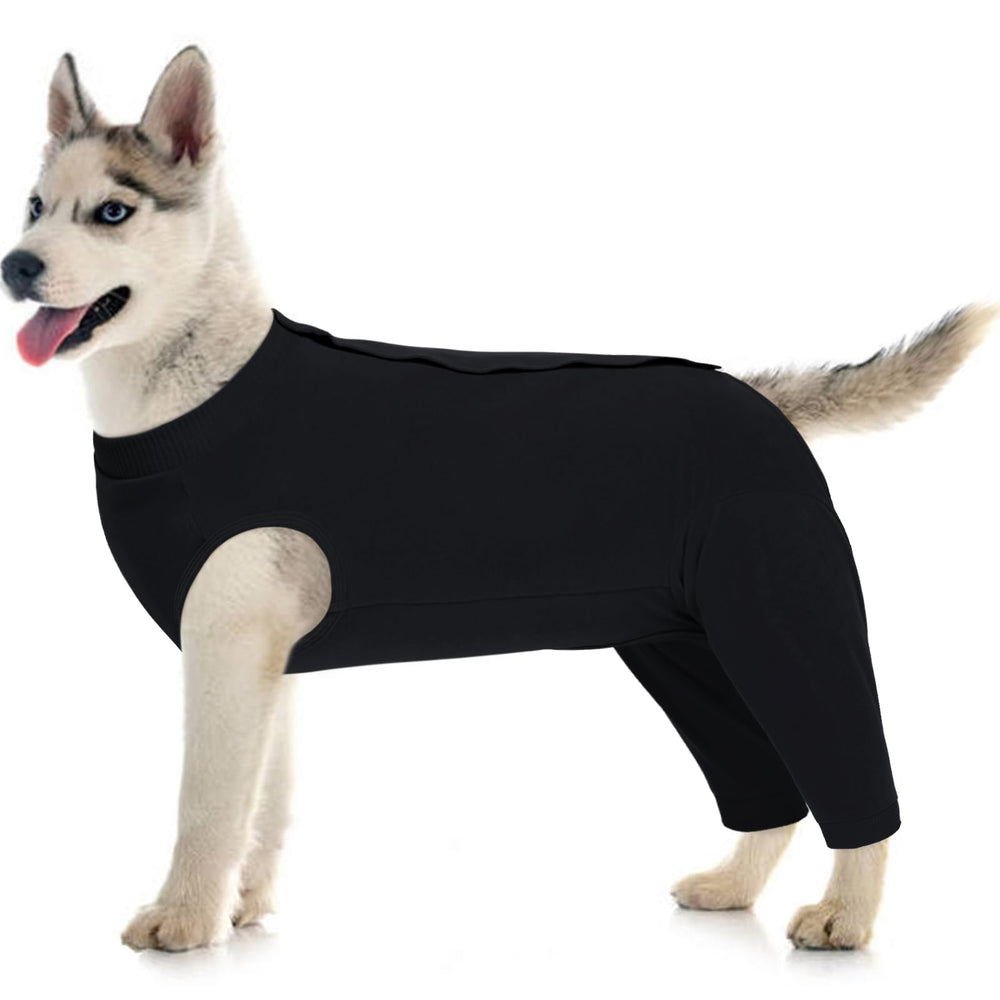 Kuoser dog surgery suit rear leg sleeve for post-surgery protection.