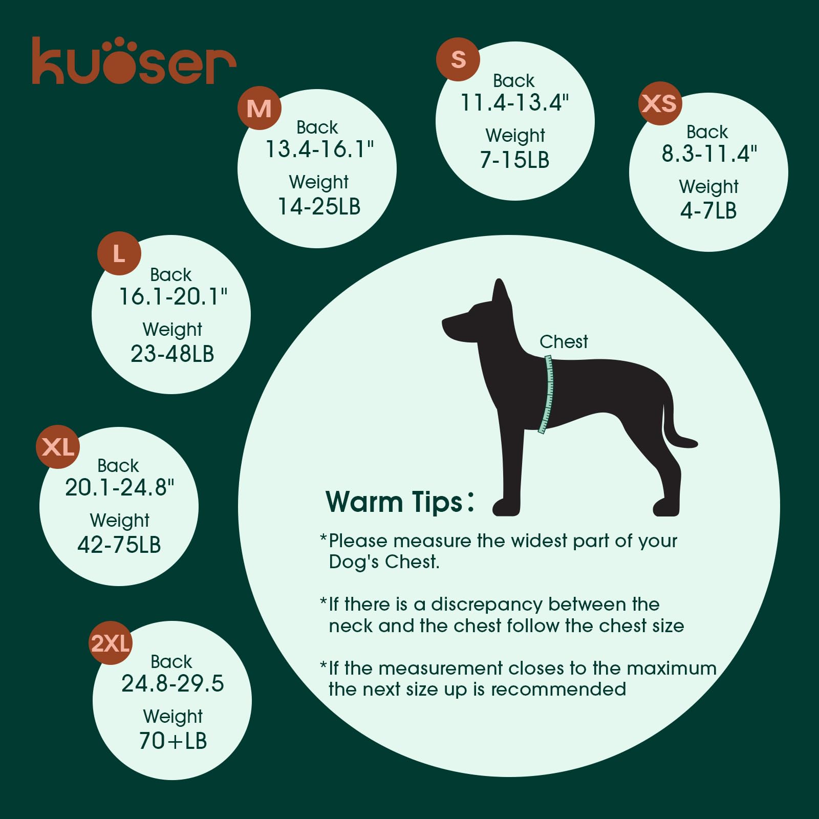 Kuoser patented design enables natural movement without a cone.