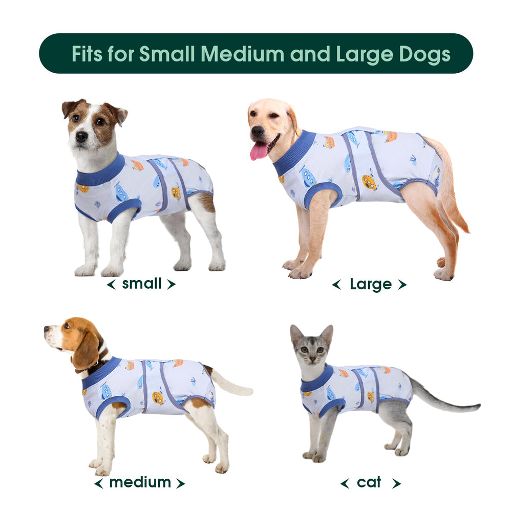 Kuoser recovery suit cone alternative helps prevent licking while healing