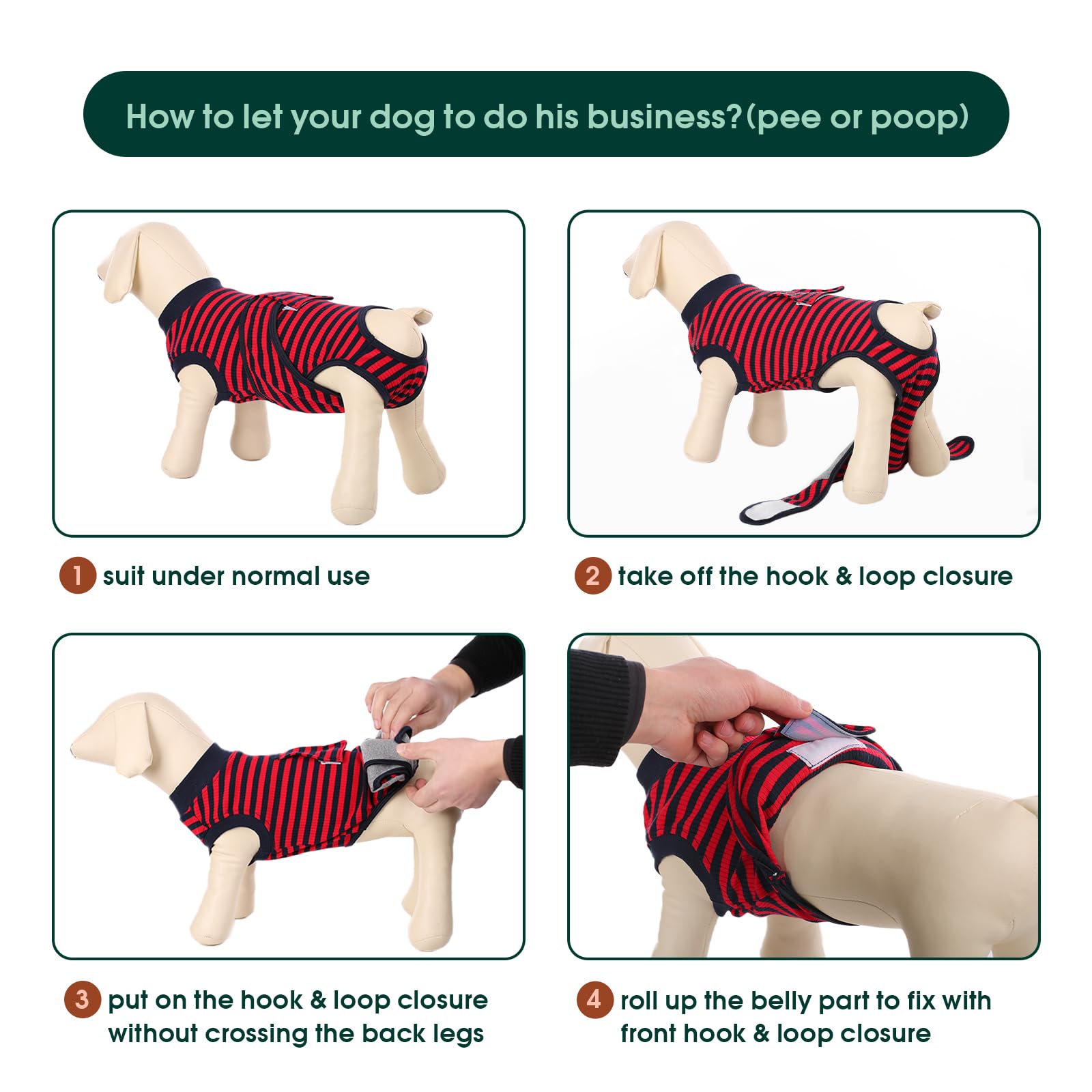 Kuoser recovery suit acts as cone alternative, reducing licking while supporting mobility.