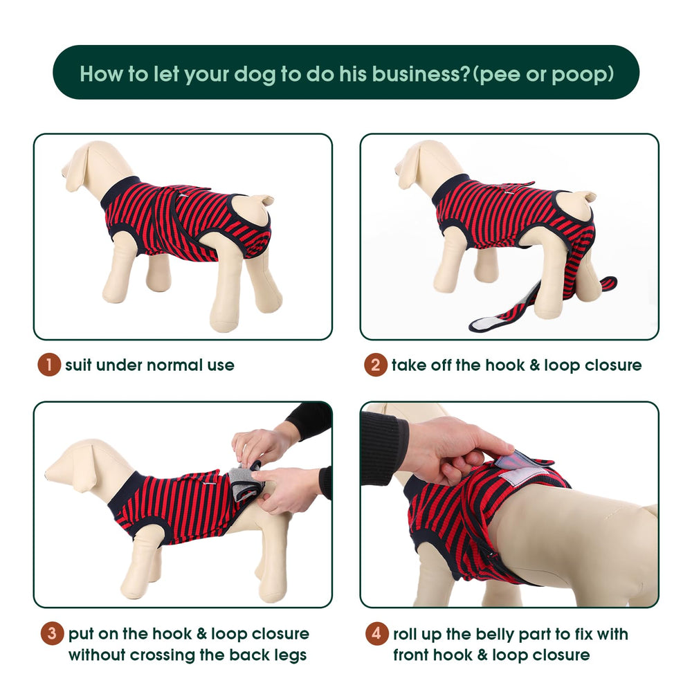 Kuoser Recovery Suit as cone alternative protects wounds without discomfort.