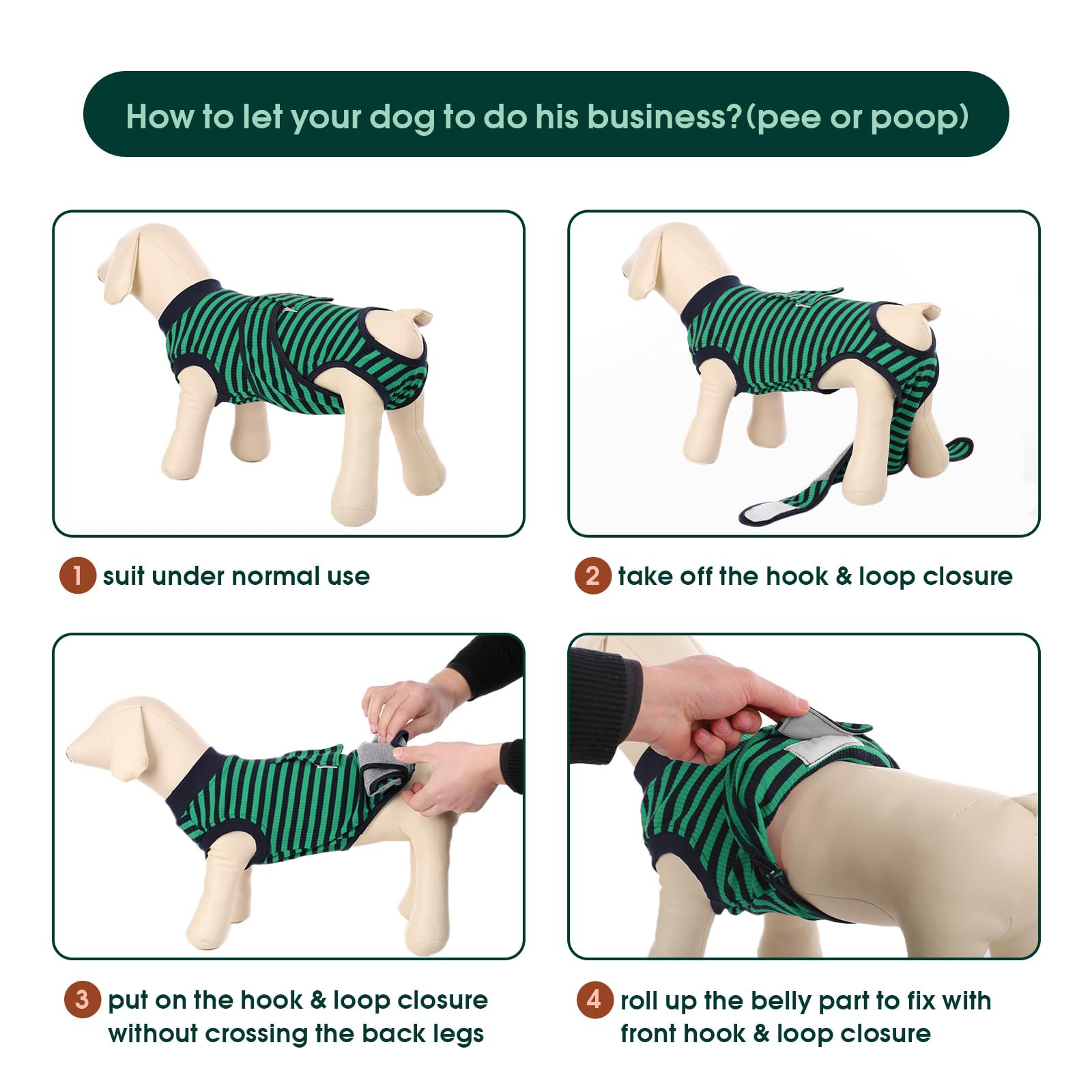 Kuoser Recovery Suit cone-free design enabling easy on/off.